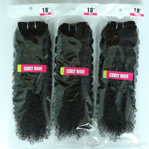 Curly Human Weaves 100% Natural Human Hair Bundles Remy HairAfro Kinky Curly itip Hair Extension For Black Women